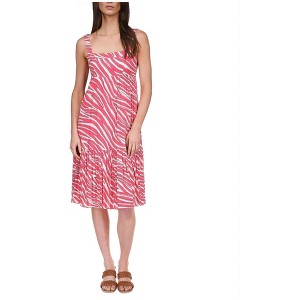 Michael Kors Womens Zebra Midi Dress - 1 of 1