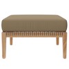 Modway Clearwater Patio Ottoman - Outdoor Teak Wood Ottoman with Slatted Top and Weather-Resistant Construction - 3 of 4