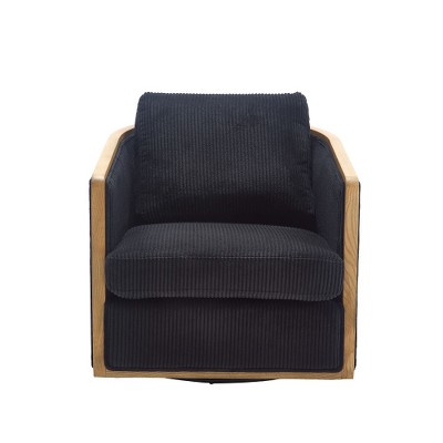Corduroy Swivel Barrel Chair, Comfortable Accent Sofa Chair, 360 Degree Swivel Barrel Club Chair, Leisure Arm Chair for Home, Hotel