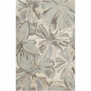 Hauteloom Ilfeld Athena Beige Floral Wool Rug - 1 of 4