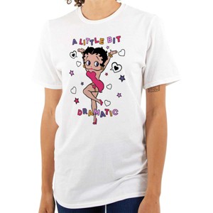 Betty Boop A Little Bit Dramatic Womens Graphic T Shirt Tees Brisco Brands - 1 of 4