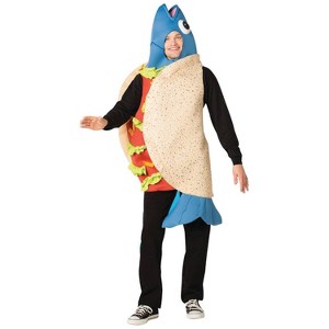 Imposta Costumes Adult Fish Taco Costume Bodysuit Blue One Size - 1 of 1