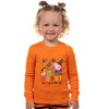 Peppa Pig Toddler Pajamas Halloween Fun Shirt and Pant Tight Fit Set Orange - 4 of 4