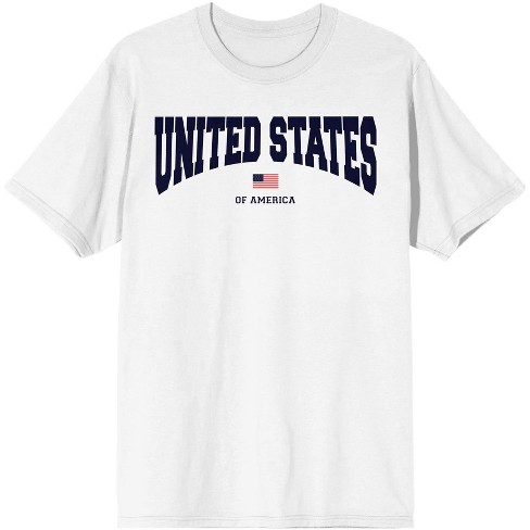 ujævnheder Havslug enhed Americana United States Of America Men's White T-shirt : Target
