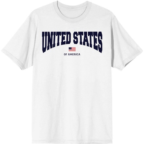 Americana United States Of America Men's White T-shirt-Small