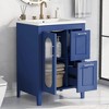 KIGFTSOD 24" Bathroom Vanity with Sink, Bathroom Vanity Cabinet with Two Drawers and Door, Adjustable Shelf, Solid Wood and MDF - 2 of 4