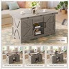 Vividwood 4-in-1 Lift Top Coffee Table – Farmhouse Convertible Center Table with Hidden Storage - 2 of 4