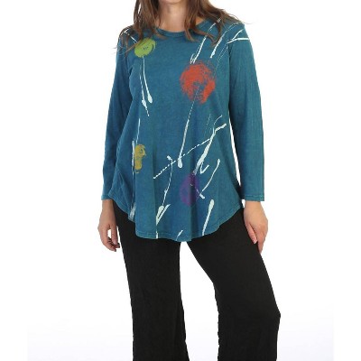 Women's Orbs Mineral Washed Cotton Top - Jess & Jane