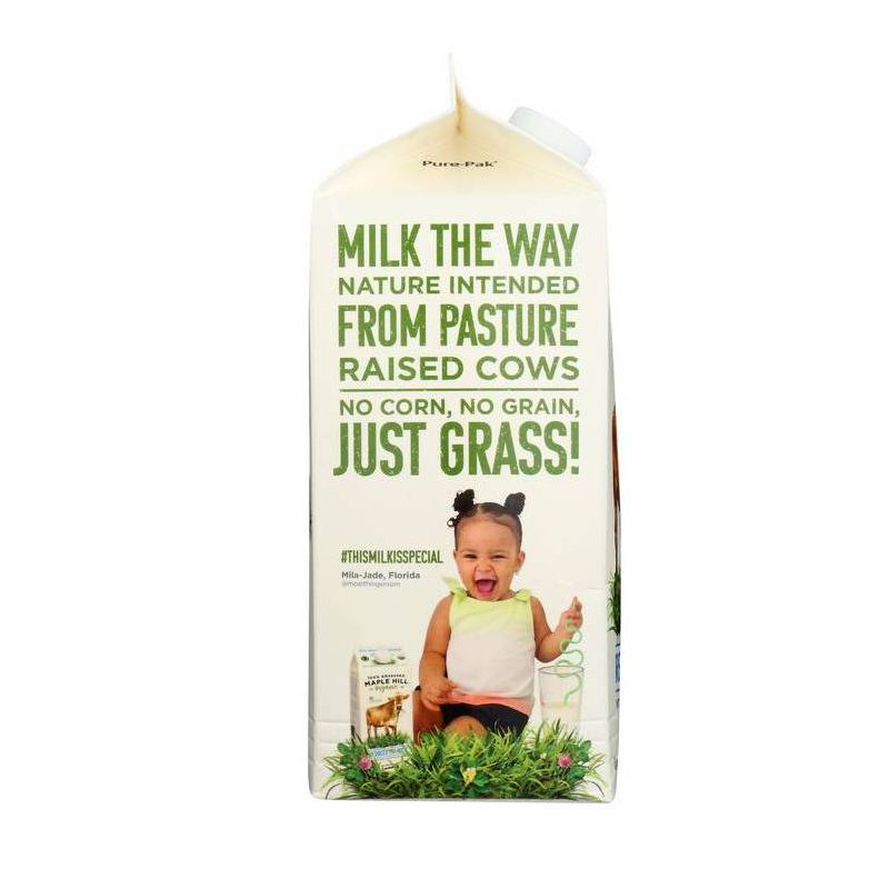 Maple Hill 100% Grassfed Organic 2% Reduced Fat Milk - 0.5gal, 4 of 6