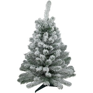 Northlight Medium Heavily Flocked Madison Pine  Artificial Christmas Tree - 3' - Unlit - 1 of 4