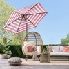 Best Choice Products 10ft Outdoor Steel Striped Market Patio Umbrella w/ Crank, Tilt Push Button, 6 Ribs - 2 of 4