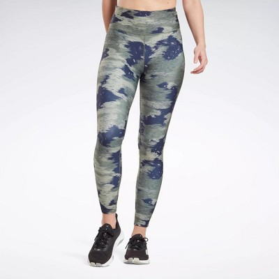Reebok Workout Ready Camo Print Tights Womens Athletic Leggings
