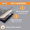 Self-Warming Cat Bed Pad, Self Heating Pad for Outdoor Cat Houses, Warming Mat for Indoor Pet Beds & Furniture, Reversible Blanket - 4 of 4