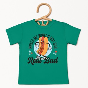The Juniper Shop Me Wants A Hot Dog Real Bad Cartoon Toddler Short Sleeve Tee - 1 of 4