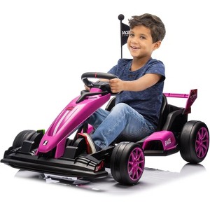 24V Kids Ride On Go Kart, 7.5 mph Drifting Car, 7AH Battery, 200W x2 Motors, Adjustable Legroom, Power Display, Max 135 lbs - 1 of 4