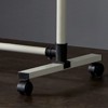 SEVOBAL Freestanding Coat Racks Multi-Functional Rolling Clothes Rack with Adjustable Poles for Versatile Indoor, White, 43.3"*63"*17.7" - 4 of 4