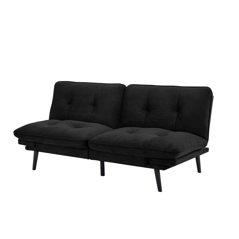Finley Convertible Futon Sofa Bed Black - Serta, 5 of 11