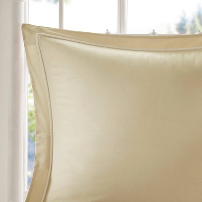 Queen Yellow Cotton Reversible 9-Piece Comforter Set
