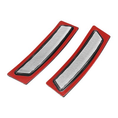 Unique Bargains Front Bumper Side Reflector 63147295541 63147295542 for BMW F30 F31 Black, Red, White 2pcs