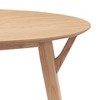 VYNXARIA 42.01" Saving Place Table,Wooden Dining Table for 4 Persons,Modern Design Round Kitchen Table for Living Room,Apartment,Restaurant£¬Natural - 4 of 4