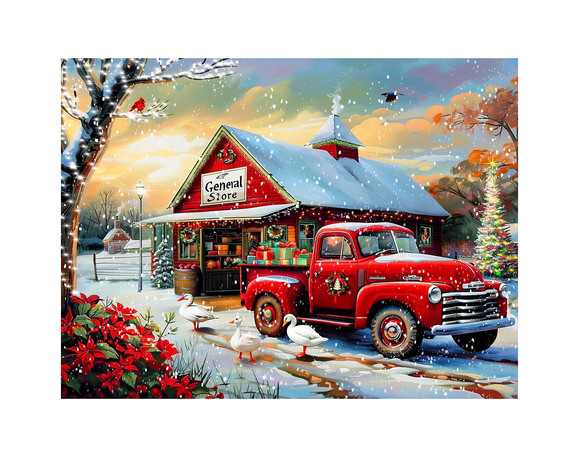 Sunsout A Christmas Delivery 1000 pc Christmas Jigsaw Puzzle 77029