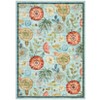 4x6FT Modern Washable Area Rug for Living Room, Vintage Floral Floor Rug with Non Slip Backing, Low Pile Stain Resistant Soft Carpet for Home - 3 of 4