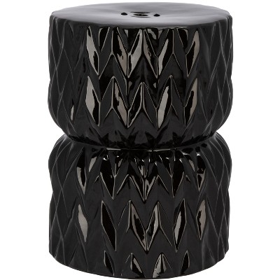 Pansy Garden Stool - Black - Safavieh