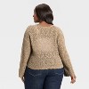 Women's Open Stitch V-Neck Pullover Sweater - Universal Thread™ - 2 of 3