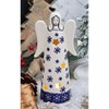 Blue Rose Polish Pottery L035 Manufaktura Large Angel Luminary - 4 of 4