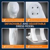 SereneLife Kid Torso Dress Form Mannequin - Detachable Full Body Stand with Metal Base, Adjustable Dress Model - SLMAQKID, Male - 4 of 4