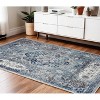 Ivory Blue And Gray Medallion Area Rug - 2 of 4