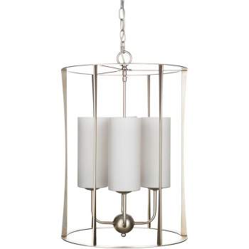 Mark & Day Tovey 24"H x 17"W x 7"D Traditional Metallic - Silver Ceiling Lights