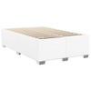 vidaXL Bed Frame White Faux leather, plywood, solid pine wood Full - 2 of 4
