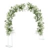 86.5" Metal Wedding Arches, Metal Garden Arch Trellis for Climbing Plants, Wedding Arch Frame for Ceremony Birthday Party Celebration Decoration - 2 of 4