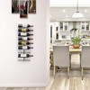 Sorbus Wall Mount Wine Rack - for Wine Bottles, Liquor, Champagne - Black Metal Wine Bottle Holder for Home Bar - 2 of 4