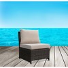 Courtyard Casual Brown Rooftop Outdoor Chair with Cushions - 2 of 3