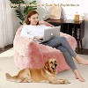 GustoWave Extra Large Bean Bag Chair for Bedroom & Living Room, Pink - 3 of 4