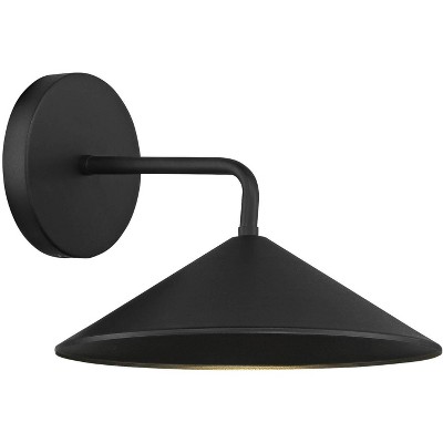 Minka Lavery Modern Industrial Outdoor Wall Light Fixture Sand Coal LED 10" for Post Exterior Barn Deck House Porch Yard Patio