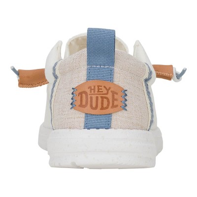 HEYDUDE Men Wally Craft Linen , White/Stone Grey, 10 — фото 6