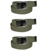 CTM Cotton Adjustable Belt with Nickel Finish Buckle (Pack of 3) - 4 of 4