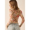 Women's Floral Mesh Top - PROMESA - 3 of 3