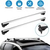 iMountek"Aluminum Roof Rack Cross Bars for Cars with Raised Side Rails, 176lbs Max Load, Luggage Carrier"silver 133CM Lgngth - 2 of 4