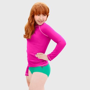 City Threads Girls UPF 50+ Quick-Dry Swim Briefs - USA-Made - 1 of 4