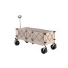 YONWAY Extra Long 300L Wagon Cart Collapsible,220LB Weight Capacity with Big All-Terrain Wheels, Utility Carts for Groceries,Shopping,Camping - 4 of 4