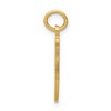 Black Bow Jewelry 14k Yellow Gold Ballet Slipper Charm or Pendant, 7 x 22mm - 2 of 4
