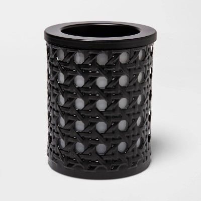 5.7" x 4.5" Bamboo Lattice Pattern Electric Scent Warmer Black - Threshold™