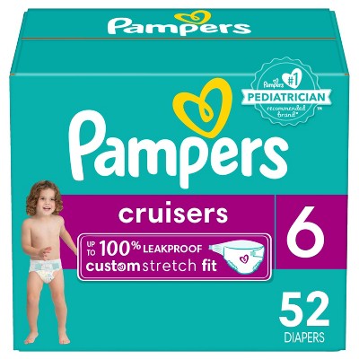 Pampers Cruisers Diapers - Size 6 - 52ct