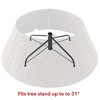 Casafield Water Hyacinth Christmas Tree Collar, Woven Tree Base Cover with Cord Cut Out - 3 of 4