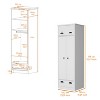NicBex Armoire Wardrobe Closet Storage Cabinet with Double Doors for Bedroom - 3 of 4