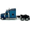 Peterbilt 589 with Stand Up Sleeper Cab Blue Metallic 1/87 (HO) Scale Plastic Model Car by HO Logistics - 3 of 4